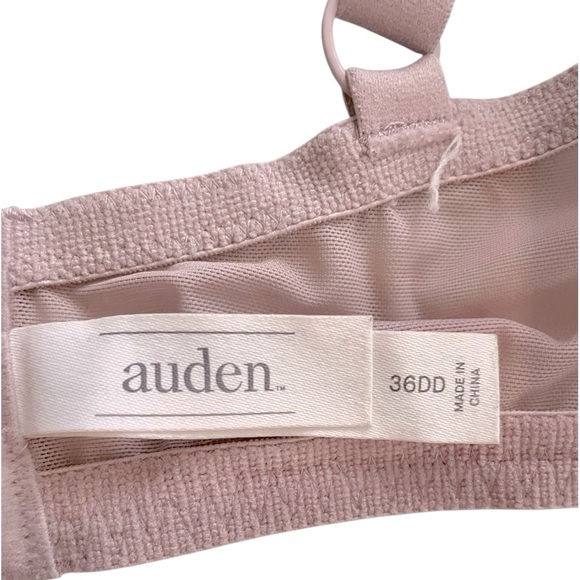 Auden Push up Plunge full coverage women’s underwire lace bra mauve size 36DD - Picture 5 of 7